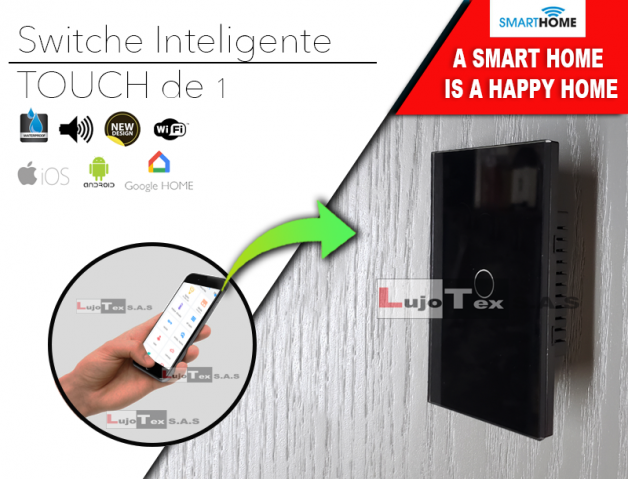 Switche Touch inteligente de 1